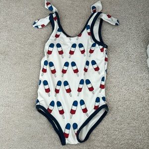 Monica and Andy 4th of July popsicle swimsuit